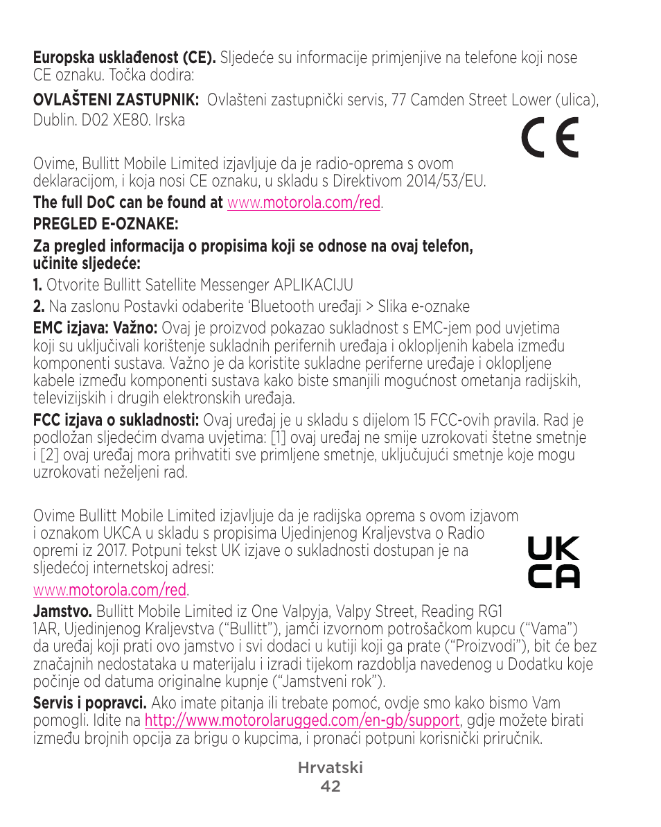 Motorola Defy Satellite Link User Manual | Page 42 / 134