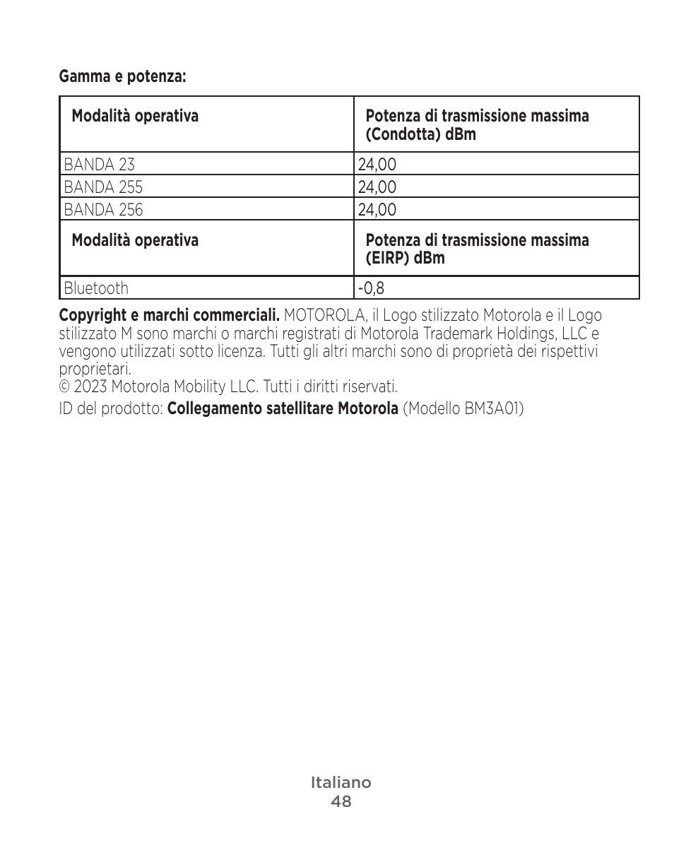 Motorola Defy Satellite Link User Manual | Page 48 / 134