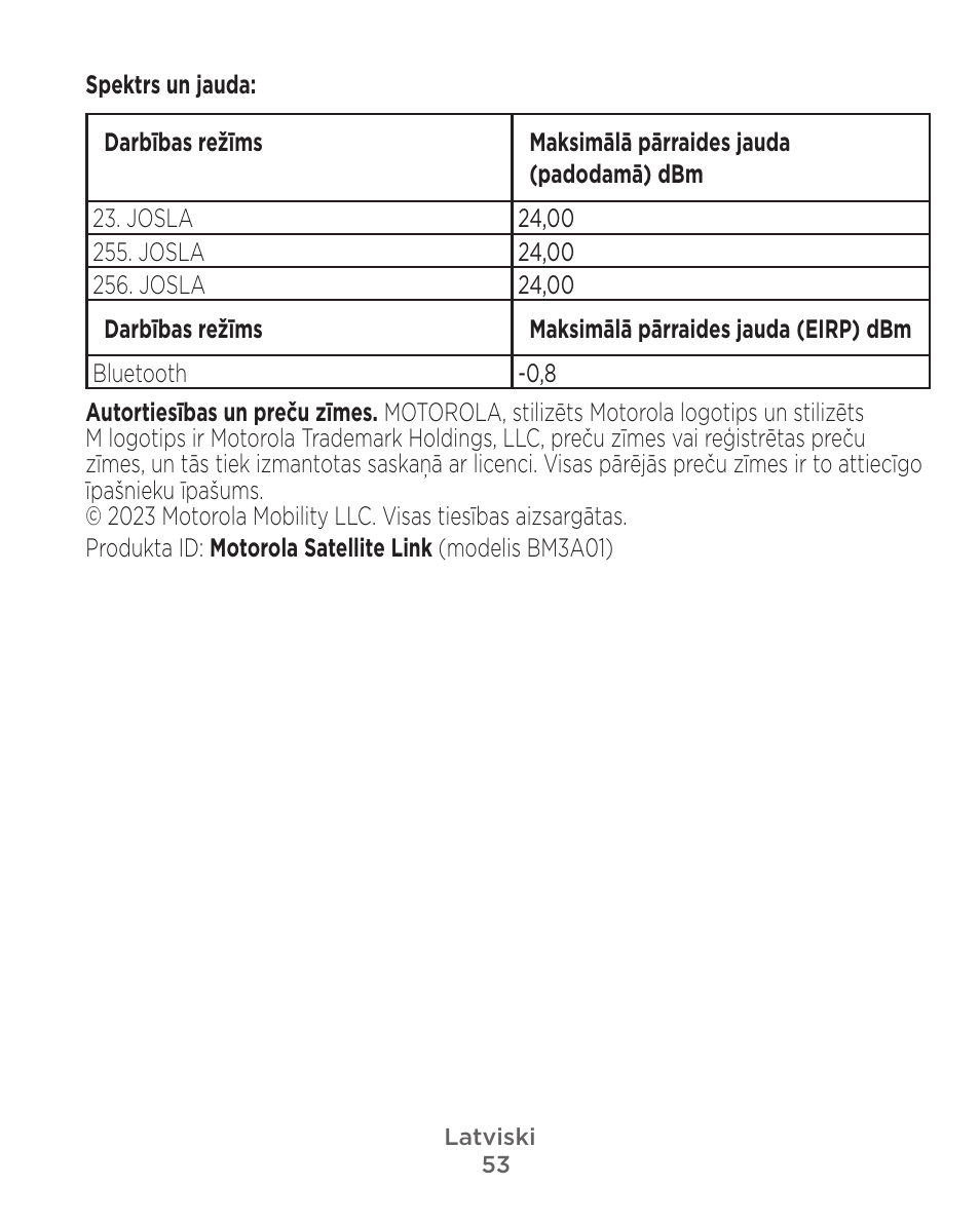 Motorola Defy Satellite Link User Manual | Page 53 / 134