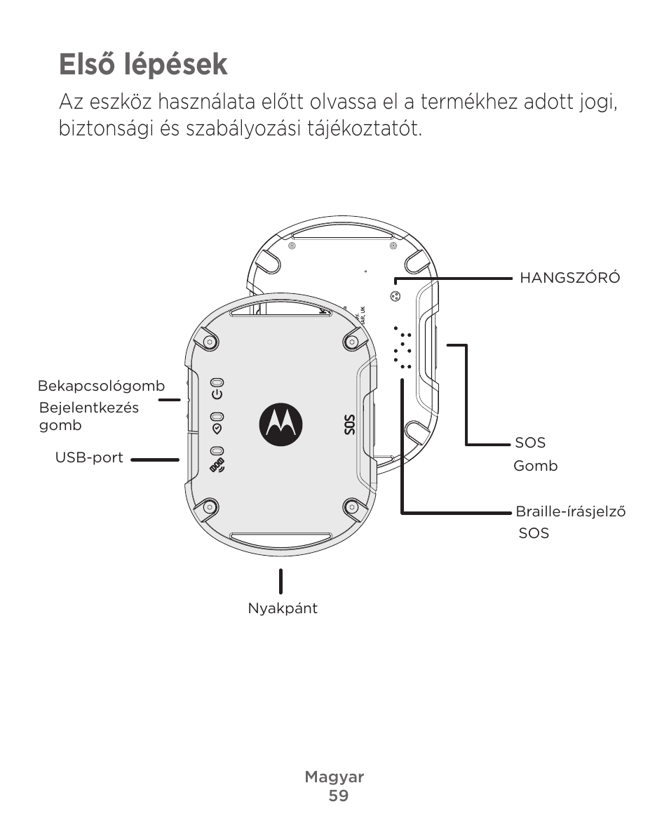 Első lépések | Motorola Defy Satellite Link User Manual | Page 59 / 134