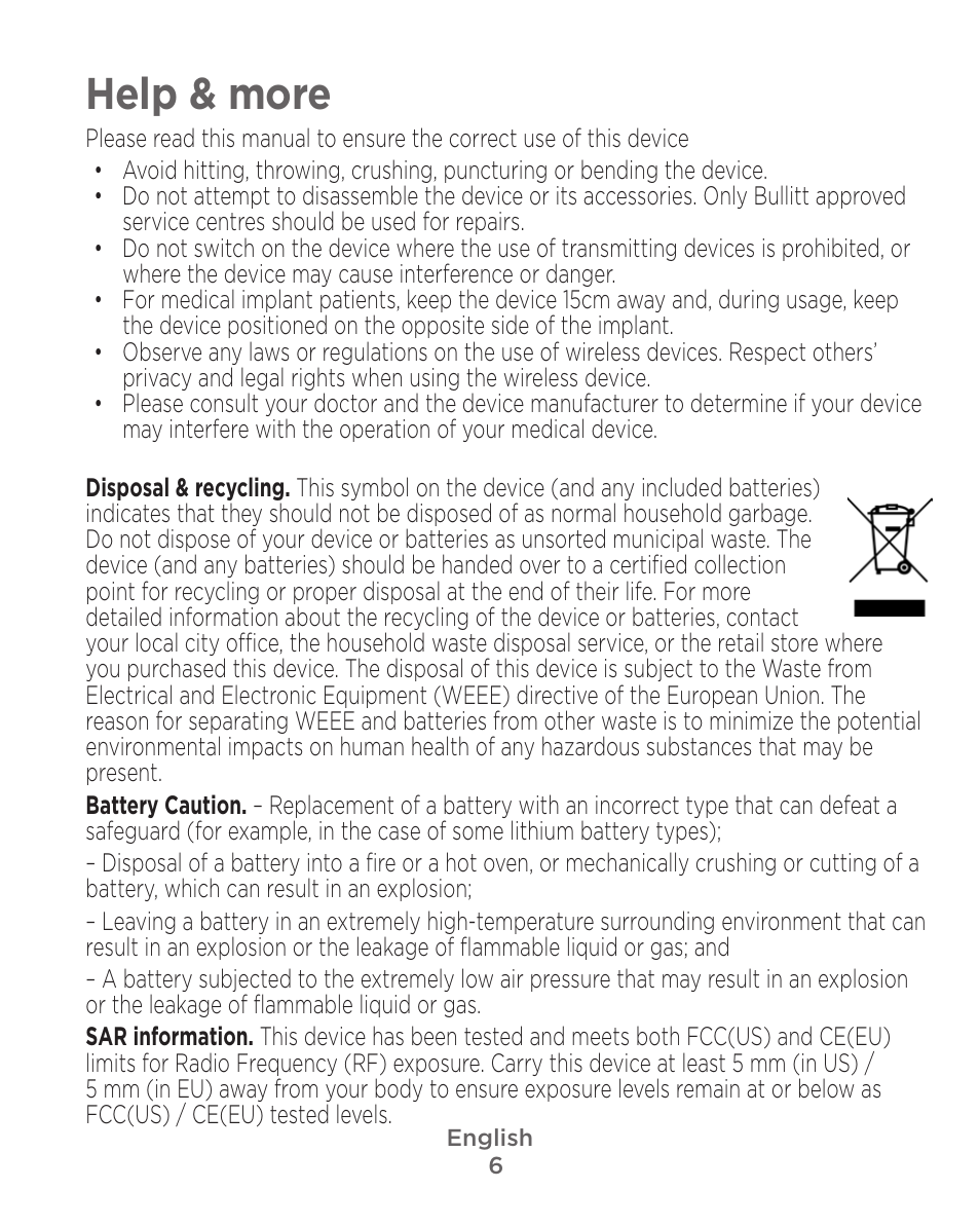 Help & more | Motorola Defy Satellite Link User Manual | Page 6 / 134