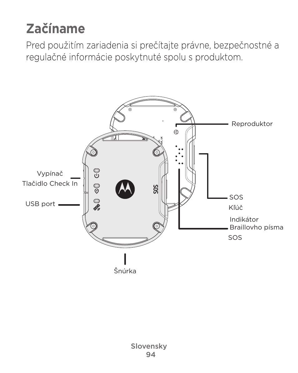 Začíname | Motorola Defy Satellite Link User Manual | Page 94 / 134