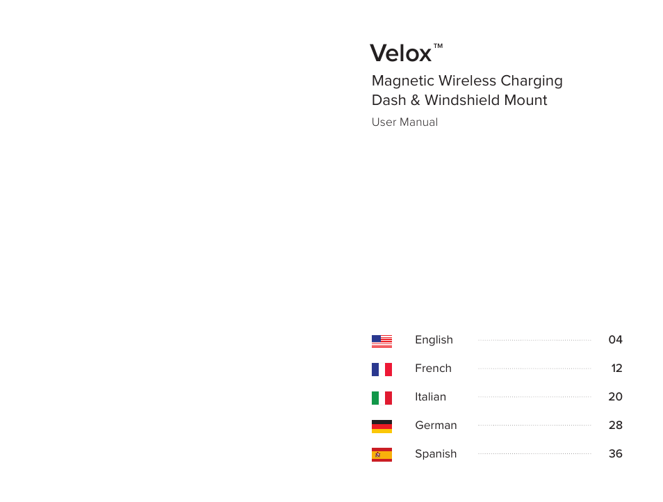 Velox, Magnetic wireless charging dash & windshield mount | iOttie Velox Magnetic Wireless Charging Dash and Windshield Mount User Manual | Page 2 / 25