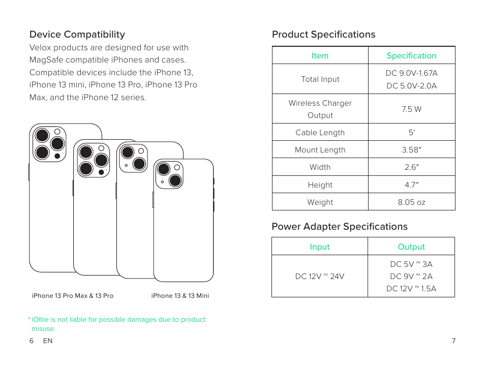 Device compatibility | iOttie Velox Magnetic Wireless Charging Dash and Windshield Mount User Manual | Page 4 / 25