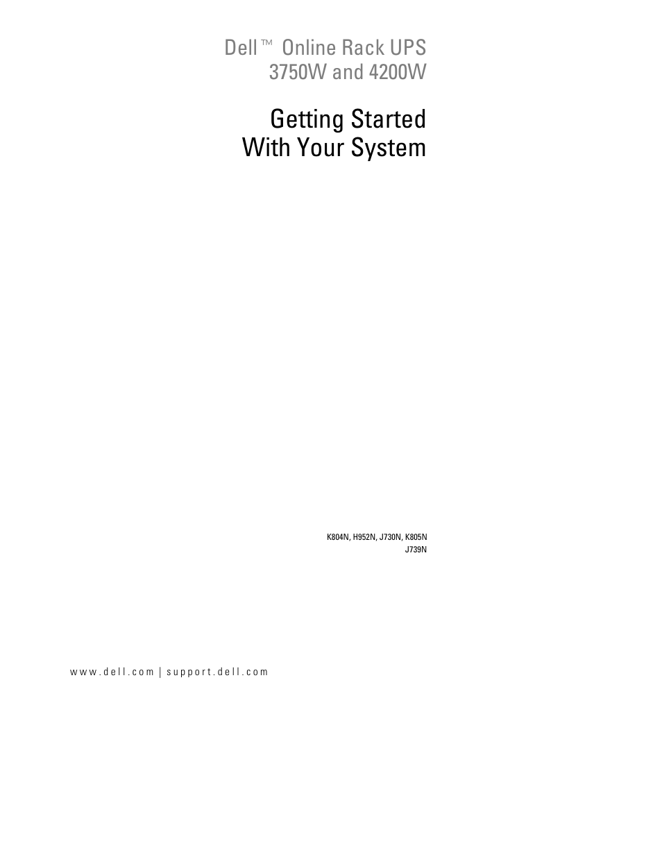 Getting started with your system | Dell J730N User Manual | Page 3 / 202