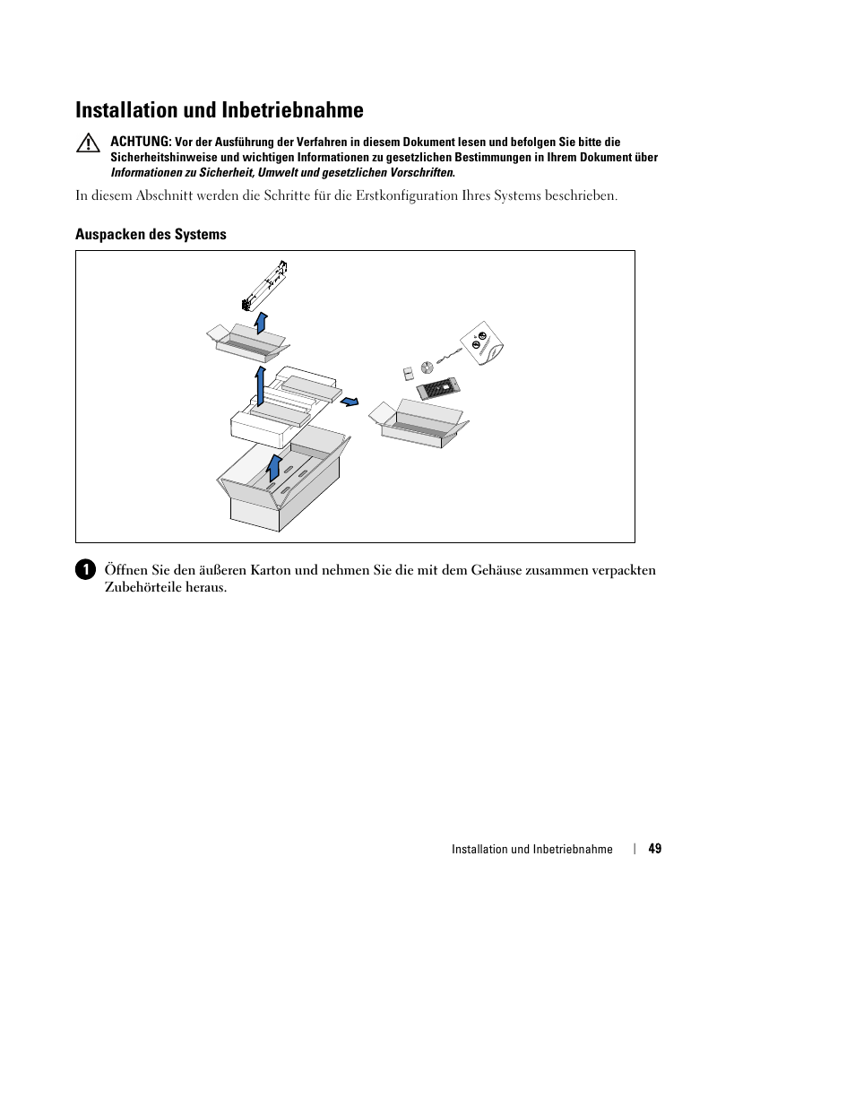 Installation und inbetriebnahme | Dell J730N User Manual | Page 51 / 202