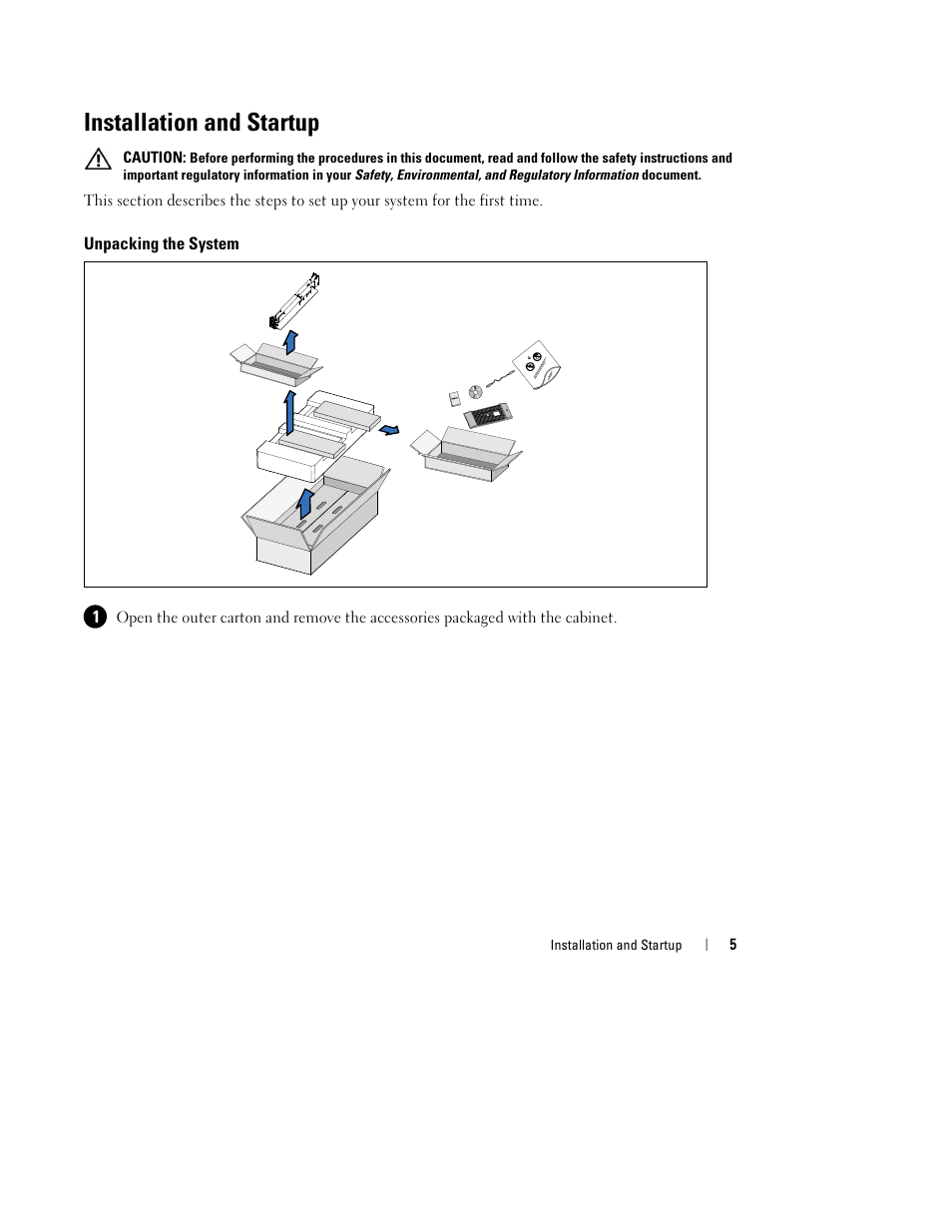 Installation and startup | Dell J730N User Manual | Page 7 / 202