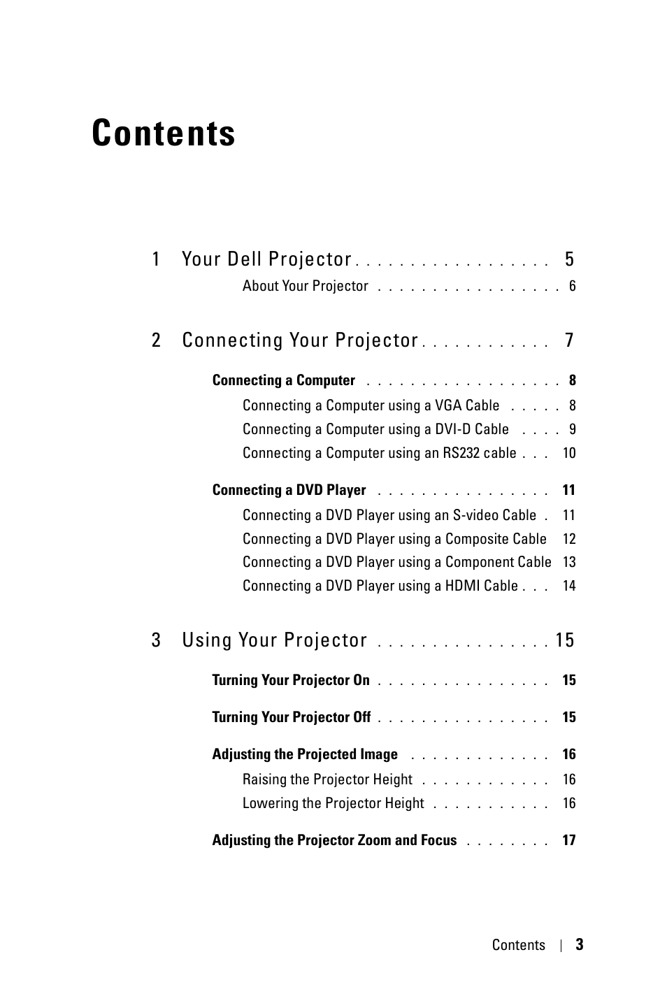 Dell 1209S User Manual | Page 3 / 49