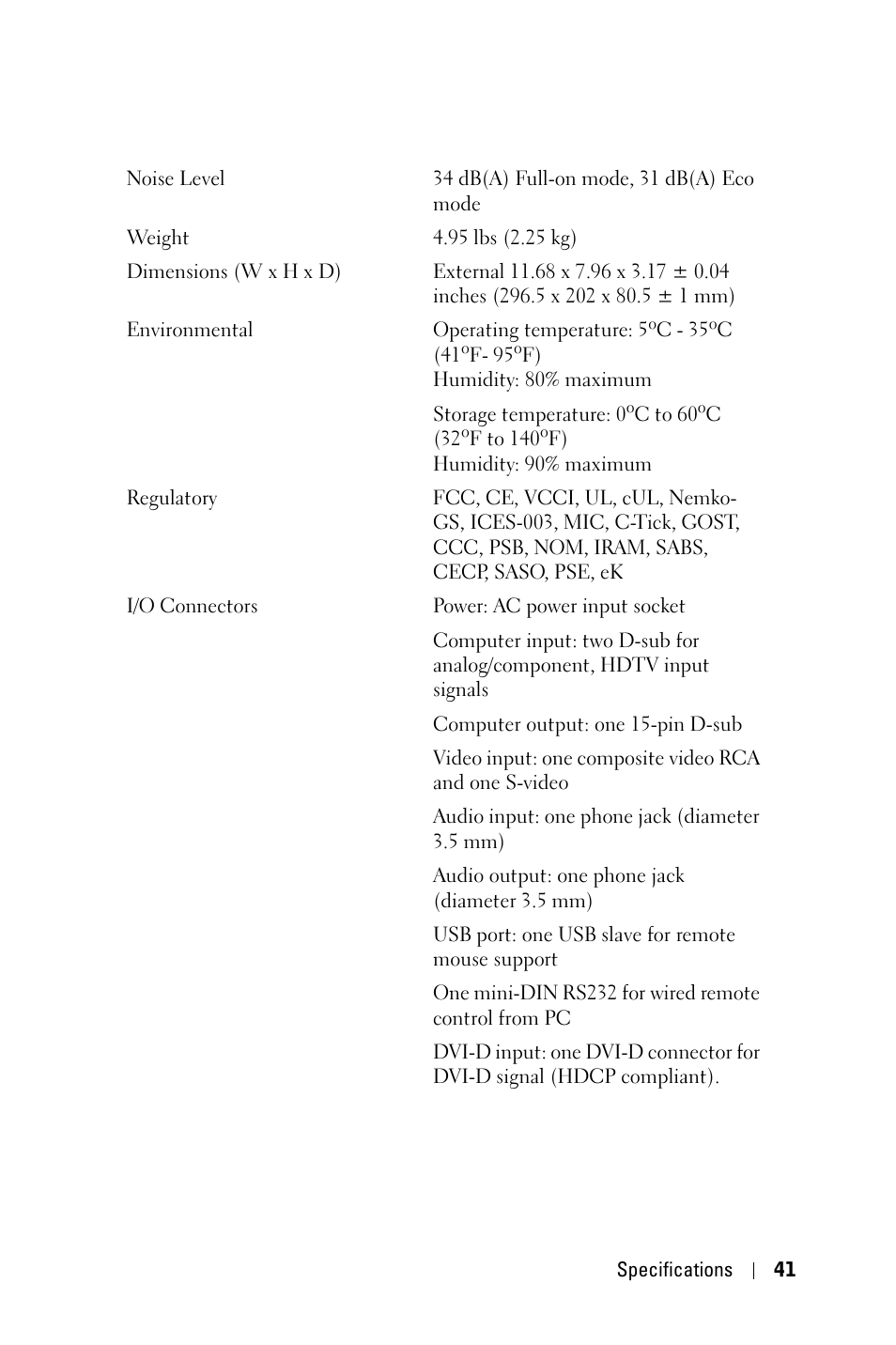 Dell 1209S User Manual | Page 41 / 49