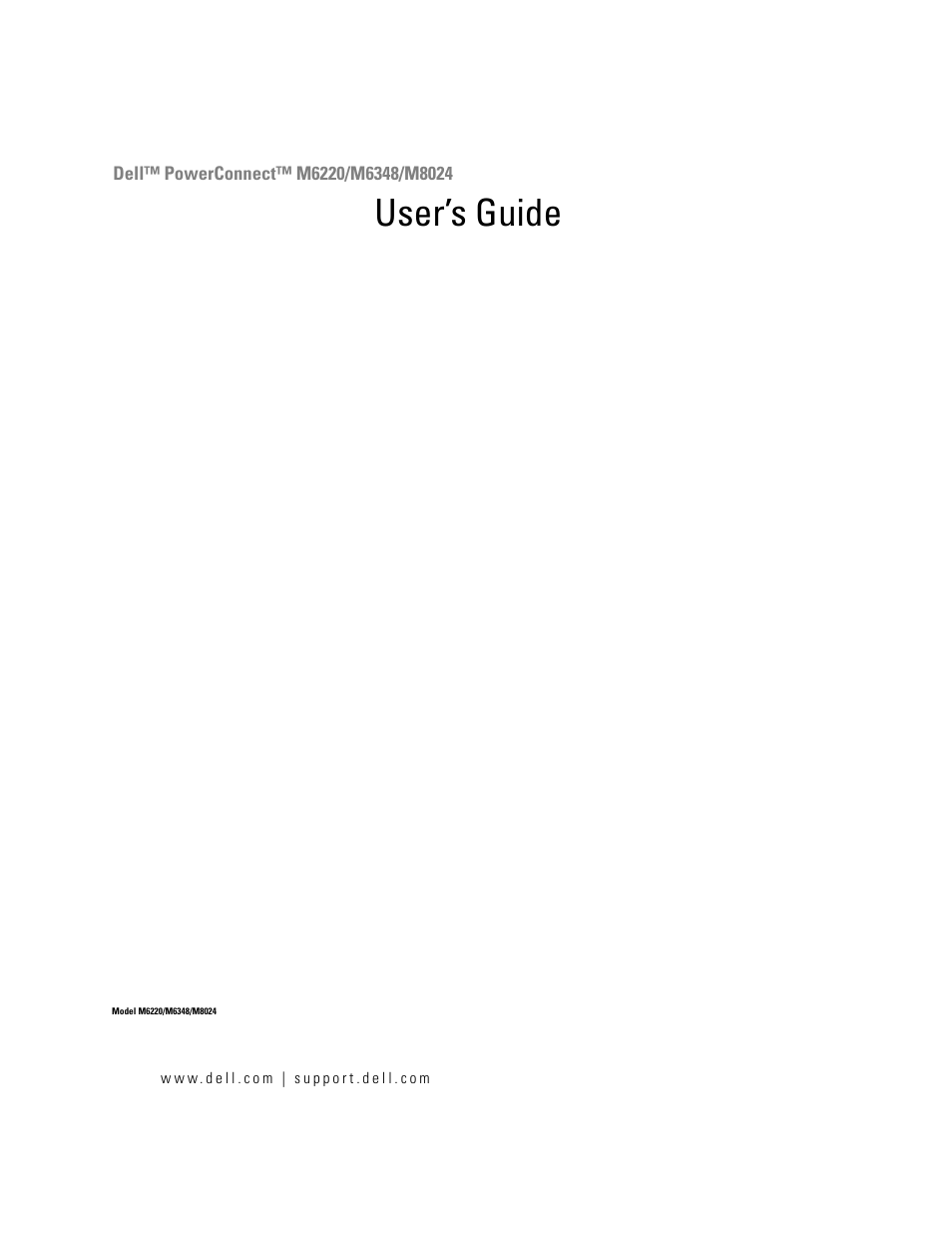 Dell PowerConnect M6220 User Manual | 737 pages