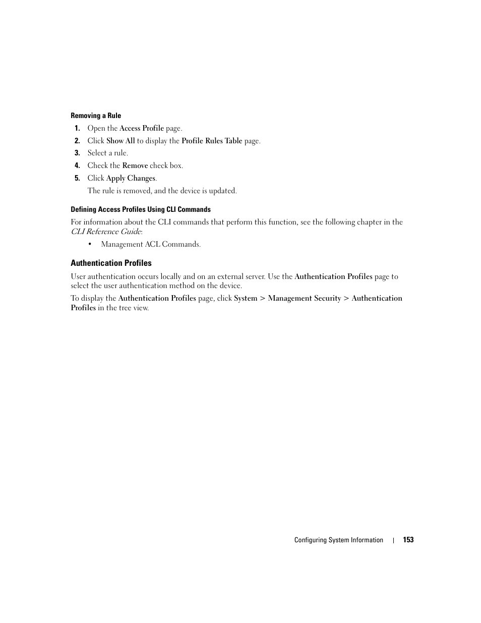 Authentication profiles | Dell PowerConnect M6220 User Manual | Page 155 / 737