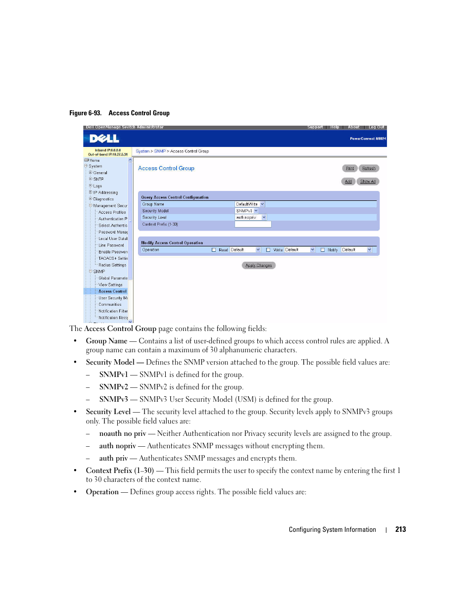 Dell PowerConnect M6220 User Manual | Page 215 / 737