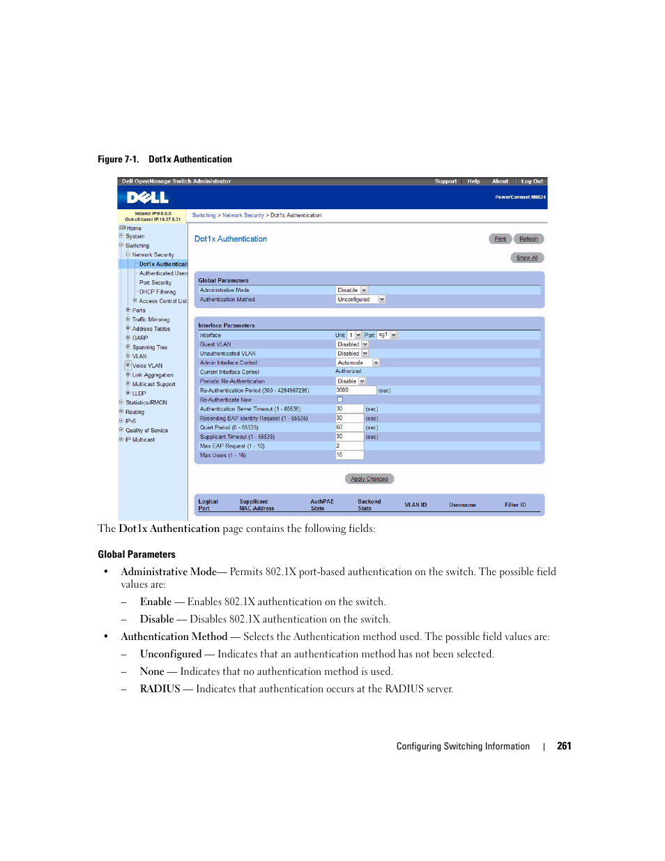 Dell PowerConnect M6220 User Manual | Page 263 / 737