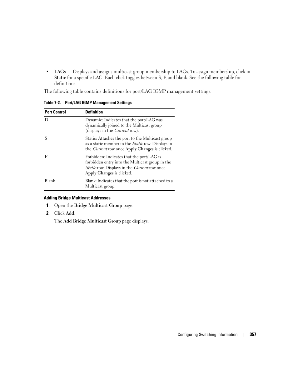 Dell PowerConnect M6220 User Manual | Page 359 / 737