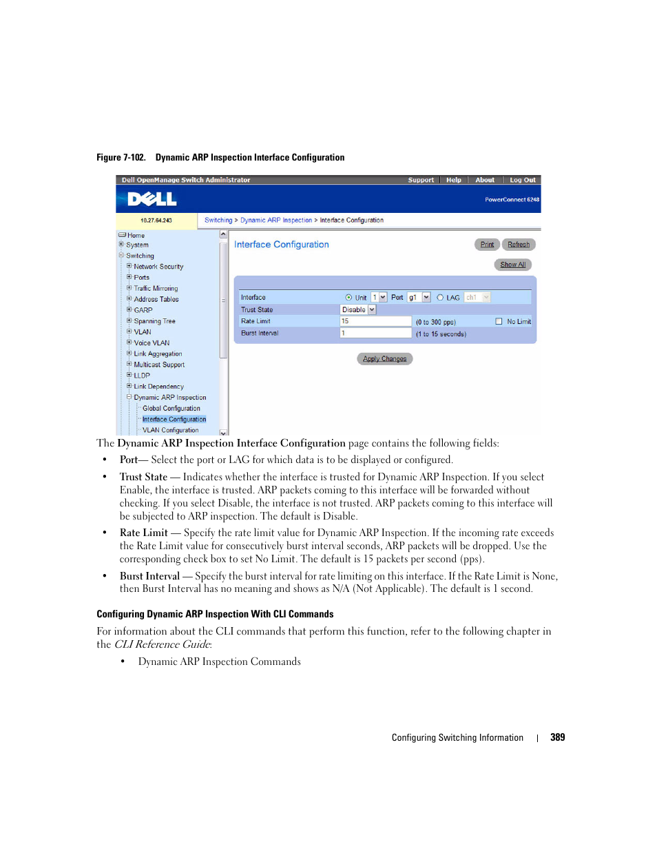 Dell PowerConnect M6220 User Manual | Page 391 / 737