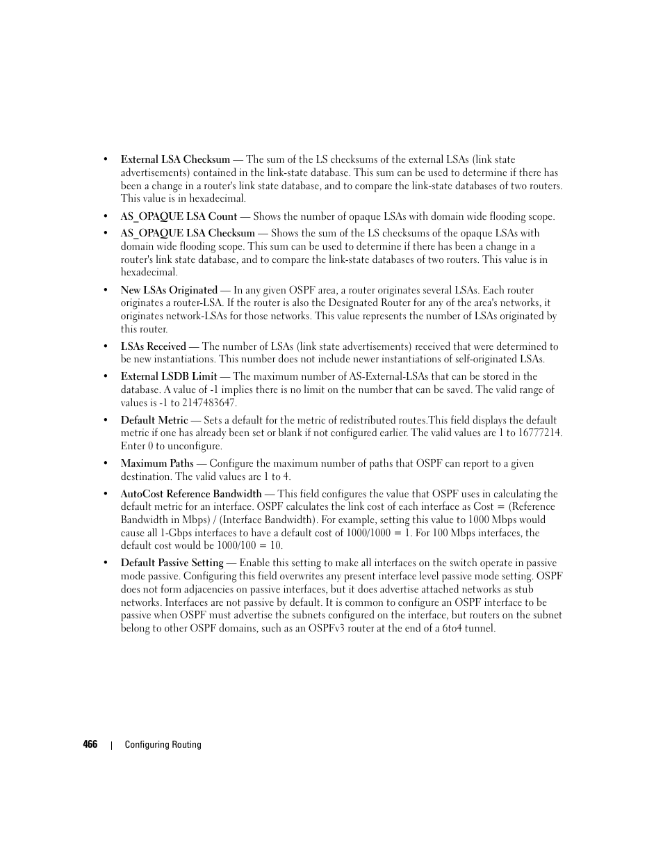 Dell PowerConnect M6220 User Manual | Page 468 / 737