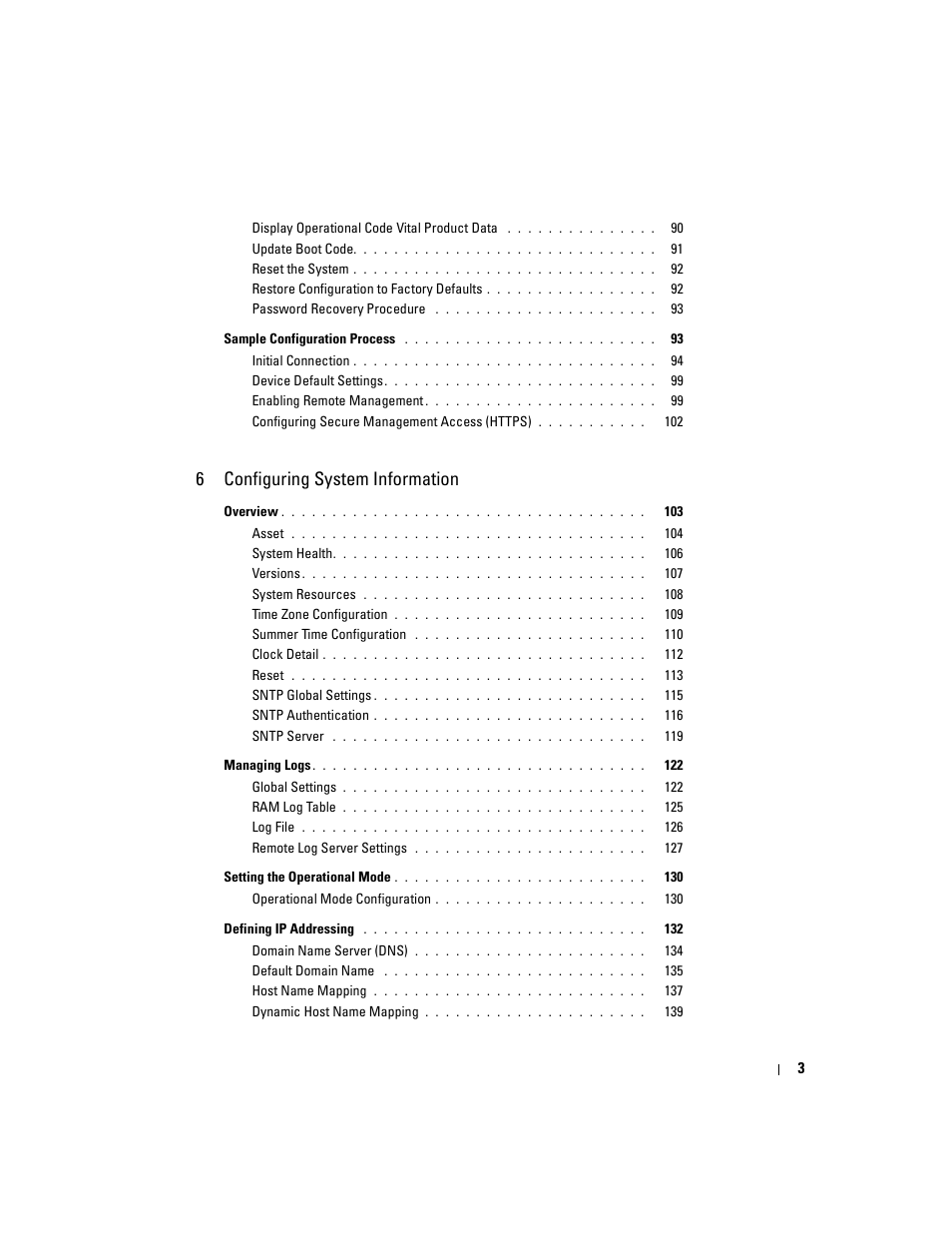 6 configuring system information | Dell PowerConnect M6220 User Manual | Page 5 / 737