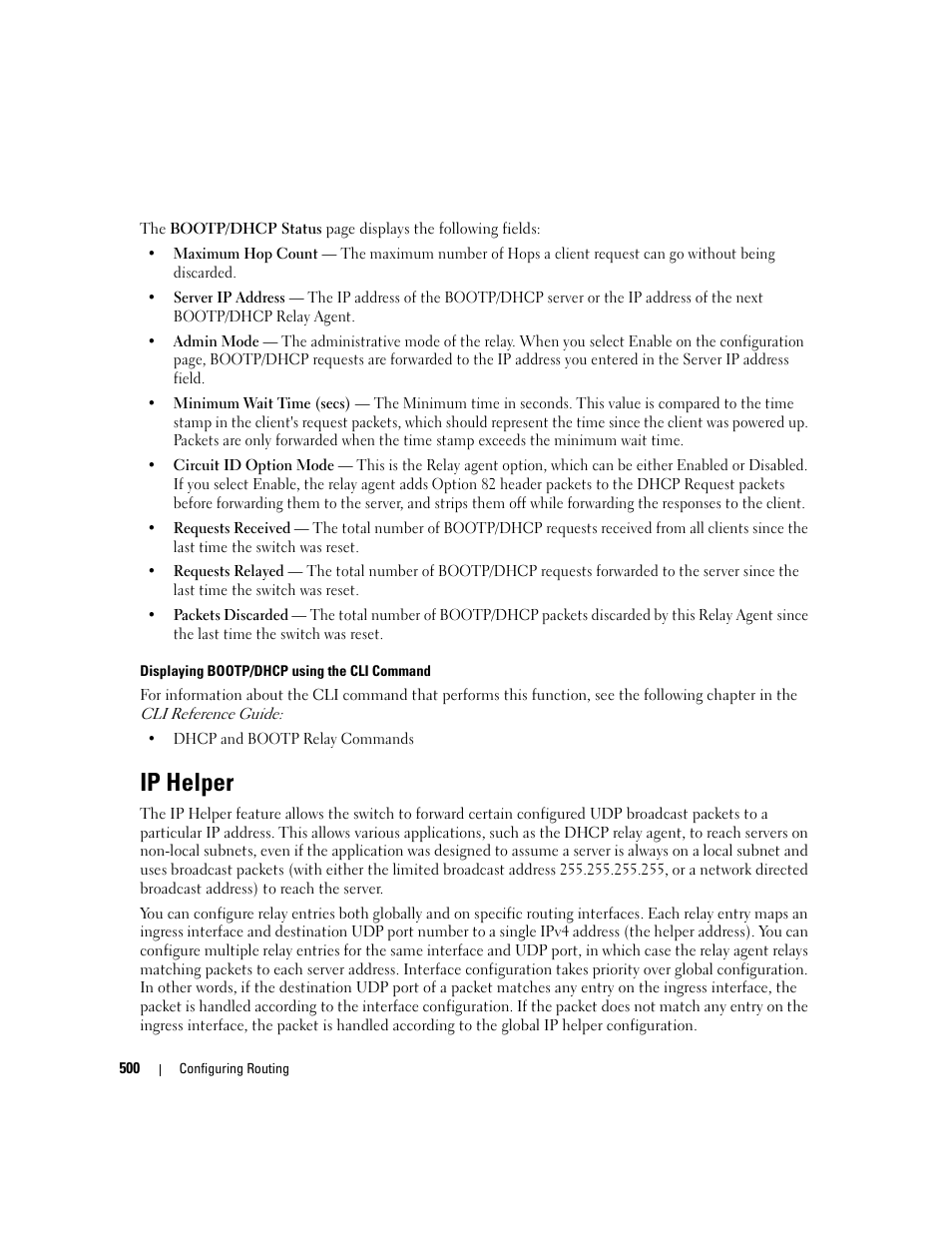 Ip helper, Helper | Dell PowerConnect M6220 User Manual | Page 502 / 737