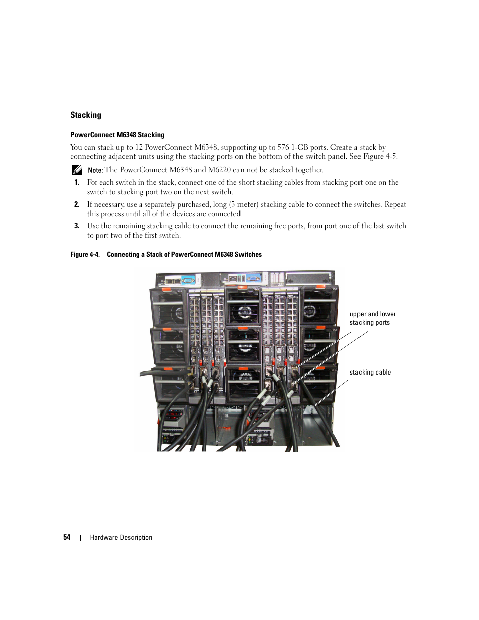 Stacking | Dell PowerConnect M6220 User Manual | Page 56 / 737