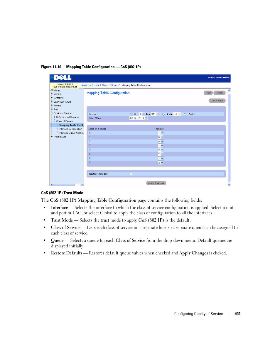 Dell PowerConnect M6220 User Manual | Page 643 / 737