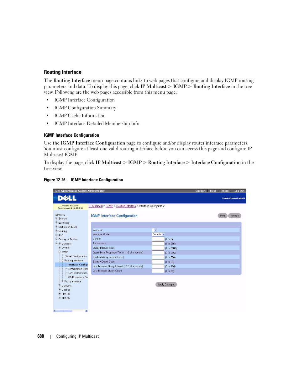 Routing interface | Dell PowerConnect M6220 User Manual | Page 690 / 737