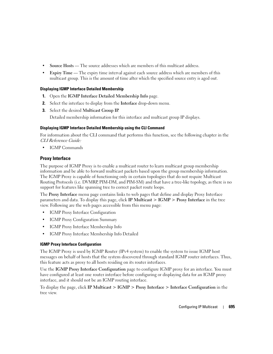 Proxy interface | Dell PowerConnect M6220 User Manual | Page 697 / 737