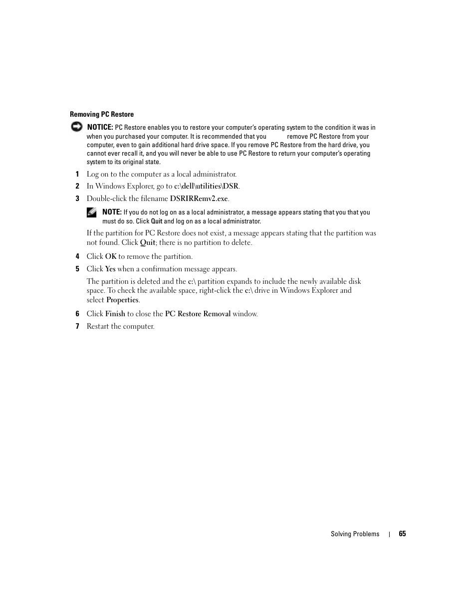 Dell 1000 User Manual | Page 65 / 98