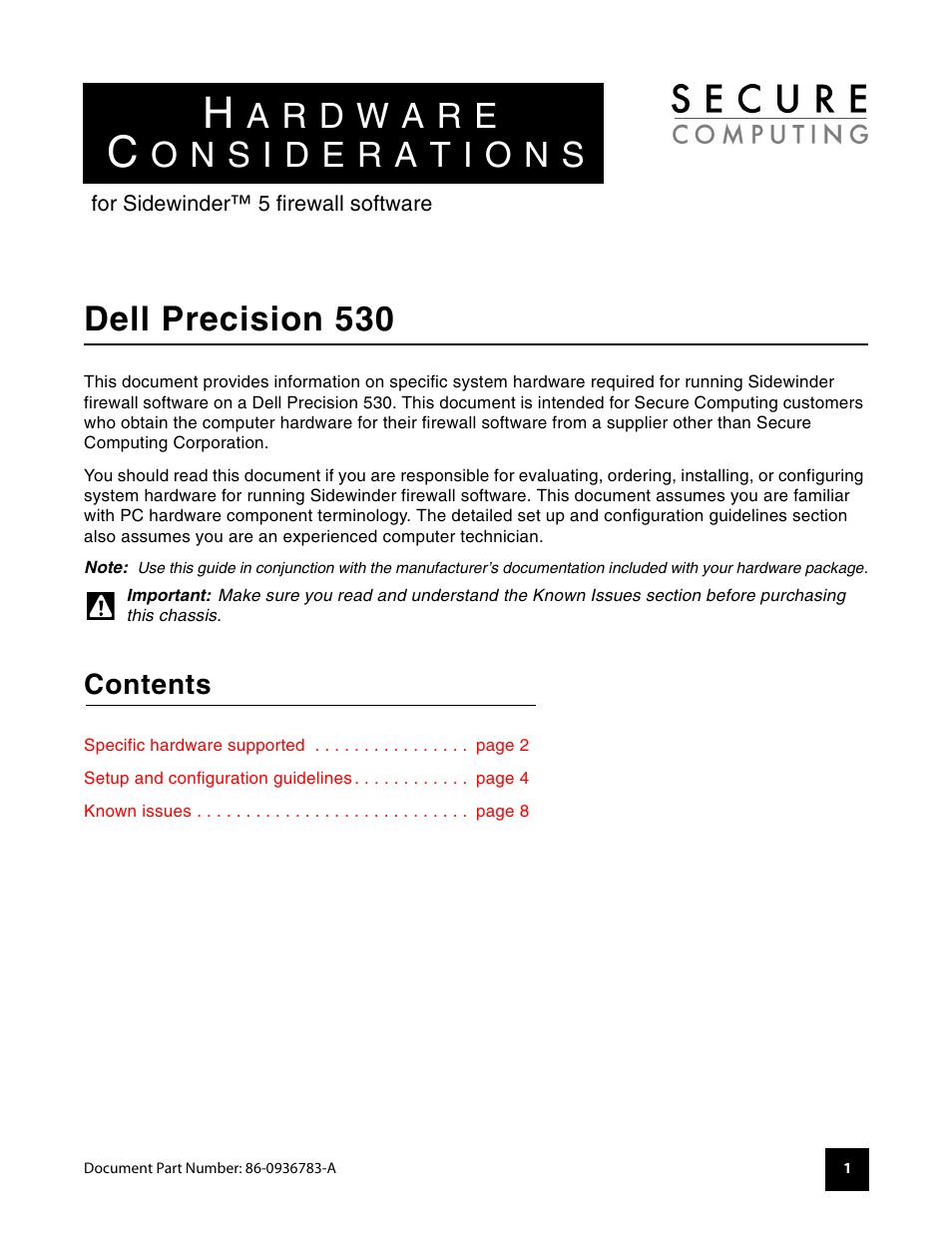 Dell PRECISION 530 User Manual | 8 pages