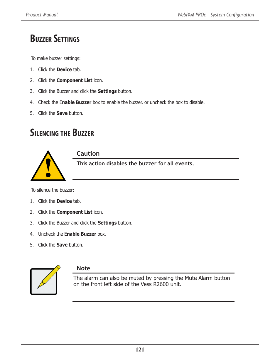 Buzzer settings, Silencing the buzzer, Uzzer | Ettings, Ilencing | Promise Technology 2-Year Extended Warranty for VessR2000 RAID Head User Manual | Page 148 / 705
