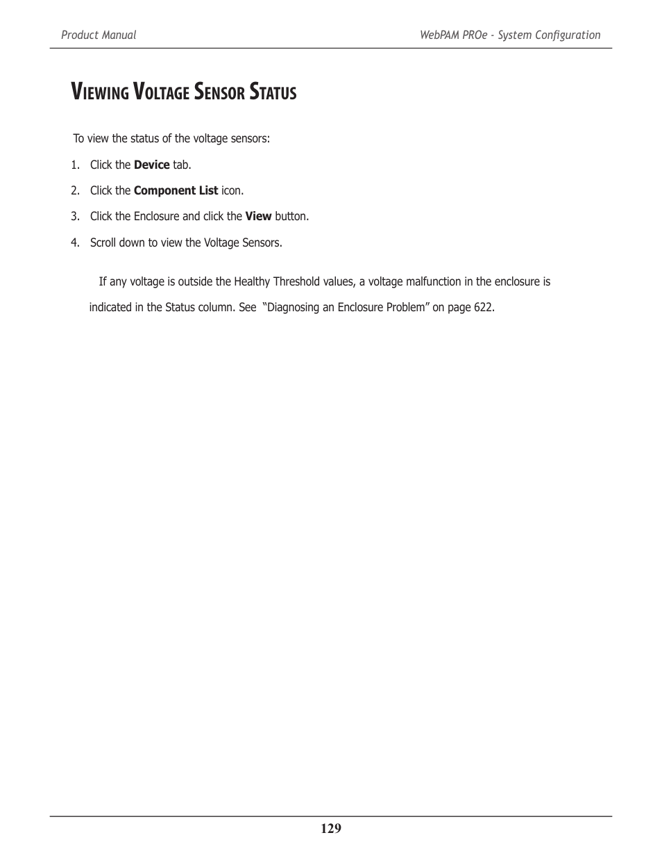 Viewing voltage sensor status, Iewing, Oltage | Ensor, Tatus | Promise Technology 2-Year Extended Warranty for VessR2000 RAID Head User Manual | Page 156 / 705