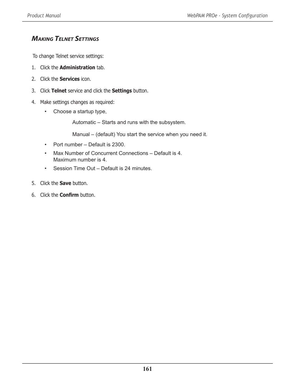 Making telnet settings, Aking, Elnet | Ettings | Promise Technology 2-Year Extended Warranty for VessR2000 RAID Head User Manual | Page 188 / 705