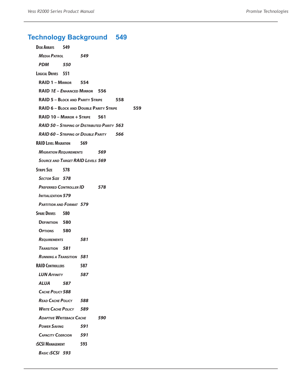 Technology background 549 | Promise Technology 2-Year Extended Warranty for VessR2000 RAID Head User Manual | Page 25 / 705