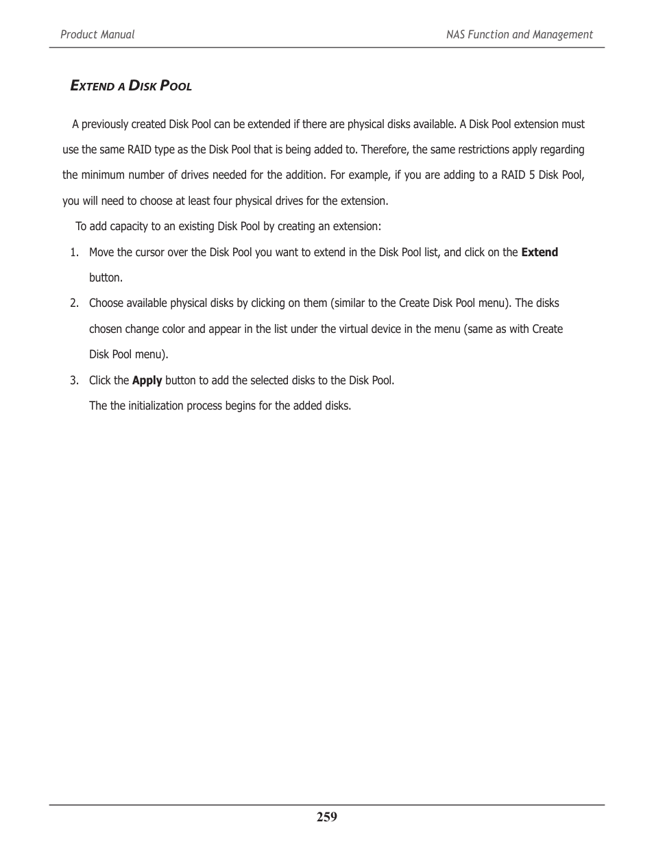 Extend a disk pool, Xtend | Promise Technology 2-Year Extended Warranty for VessR2000 RAID Head User Manual | Page 286 / 705