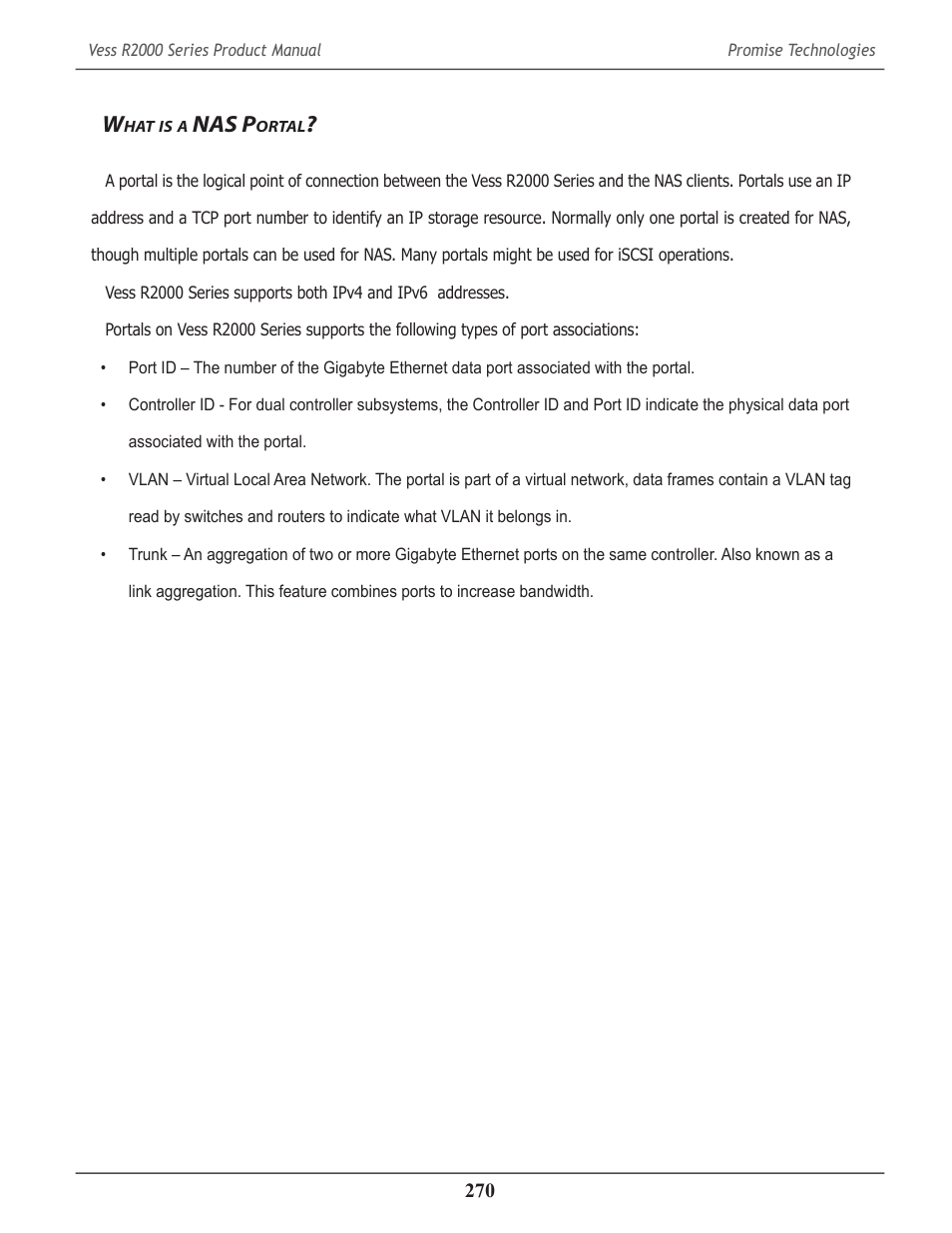 What is a nas portal, Nas p, Ortal | Promise Technology 2-Year Extended Warranty for VessR2000 RAID Head User Manual | Page 297 / 705