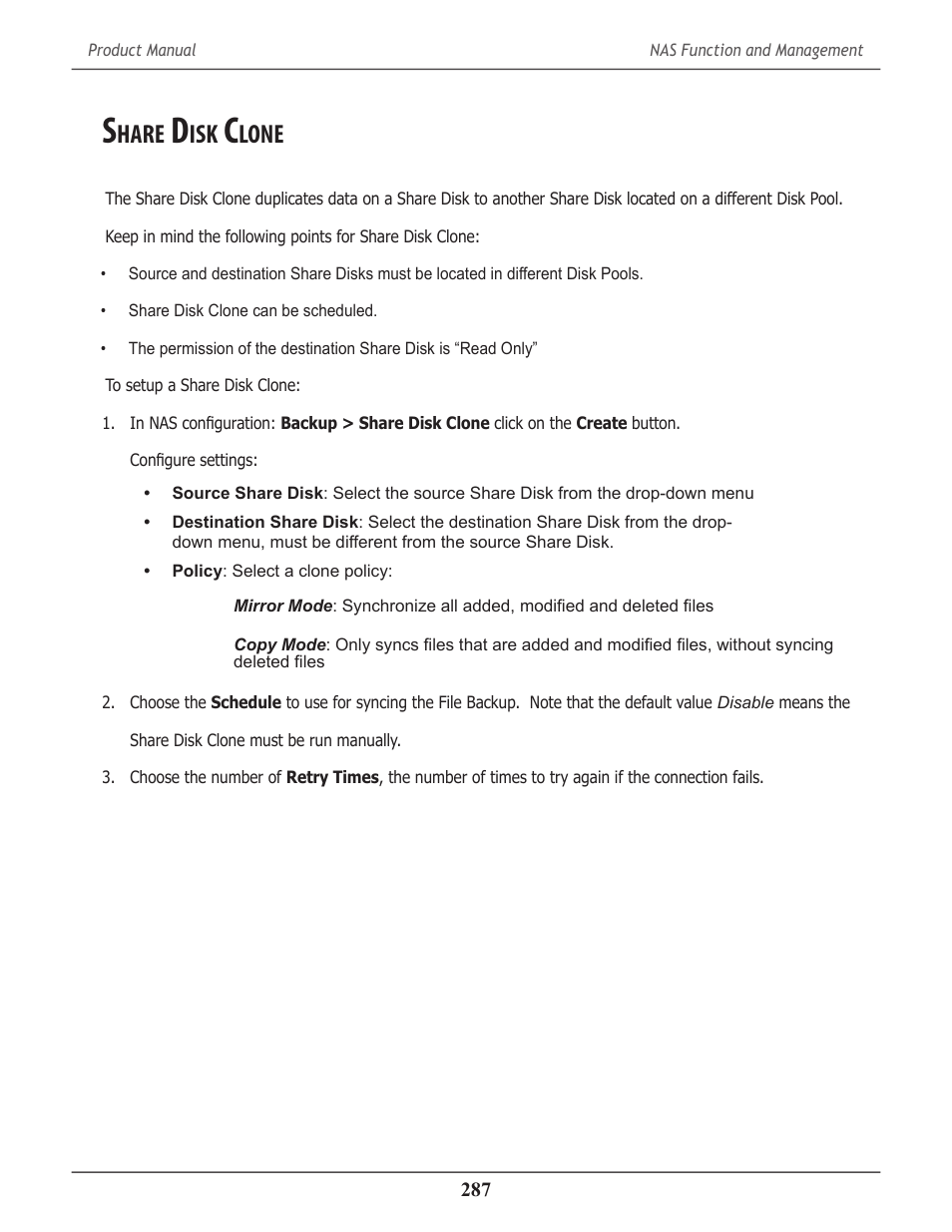 Share disk clone, Hare, Lone | Promise Technology 2-Year Extended Warranty for VessR2000 RAID Head User Manual | Page 314 / 705