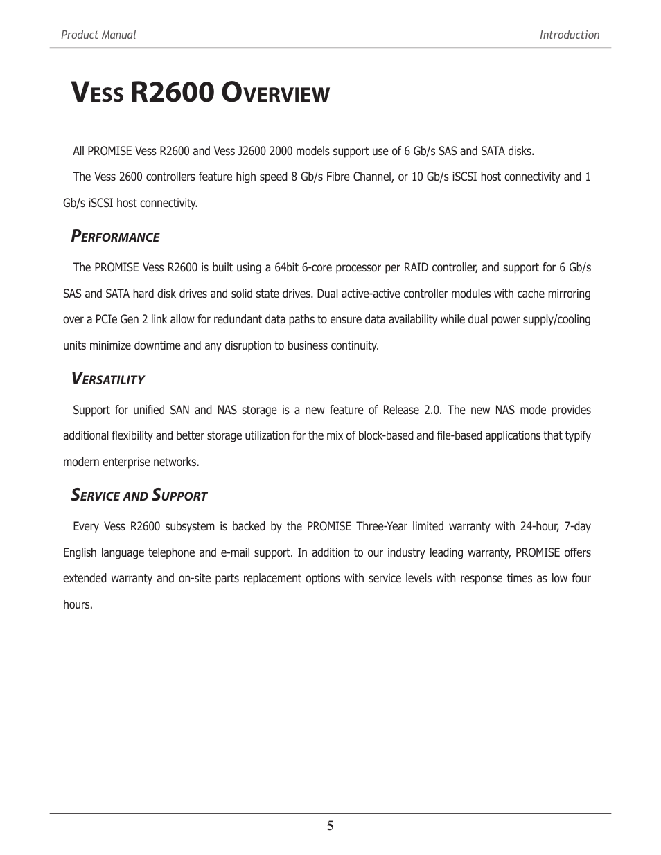 Vess r2600 overview, R2600 o, Verview | Promise Technology 2-Year Extended Warranty for VessR2000 RAID Head User Manual | Page 32 / 705