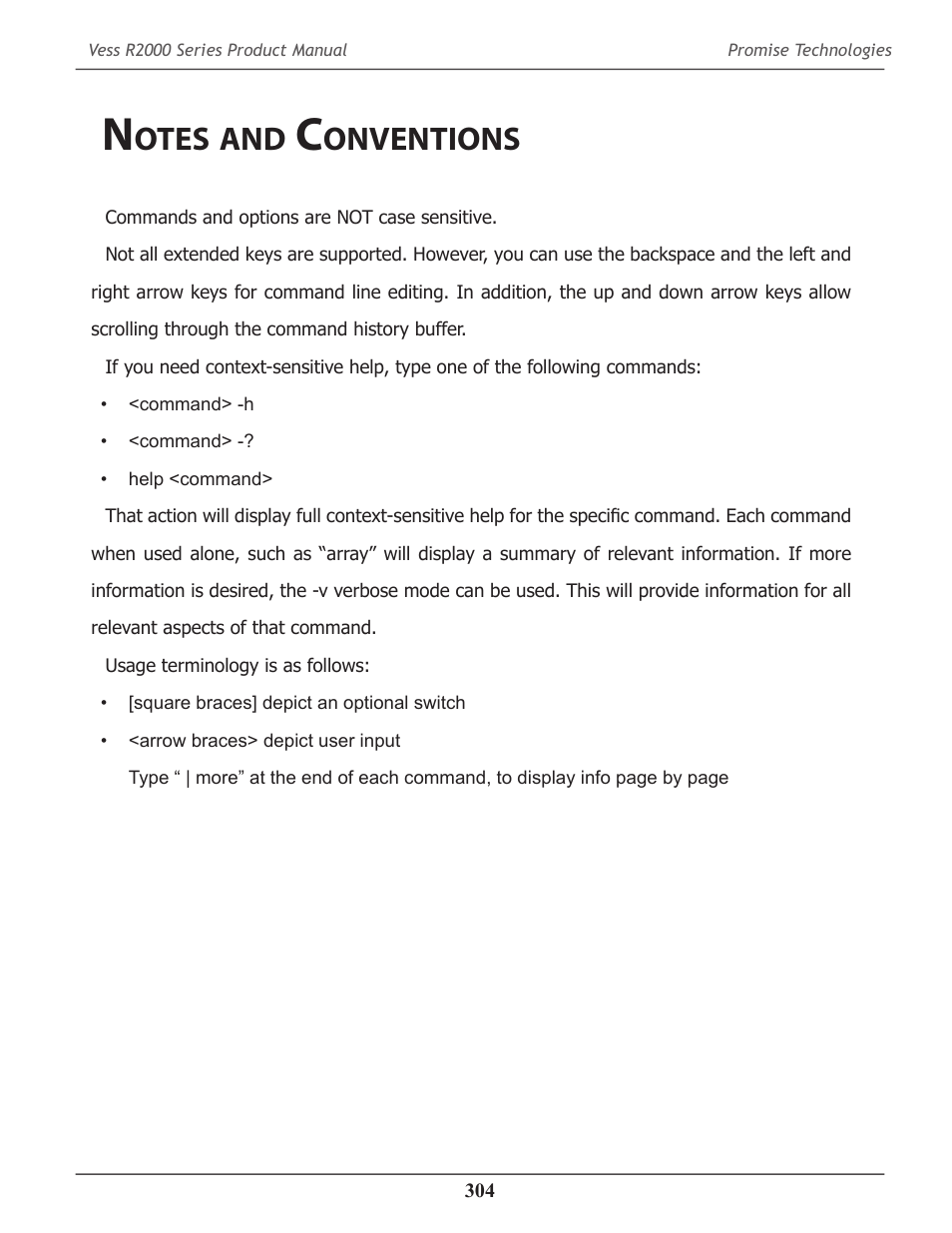 Notes and conventions, Otes, Onventions | Promise Technology 2-Year Extended Warranty for VessR2000 RAID Head User Manual | Page 331 / 705