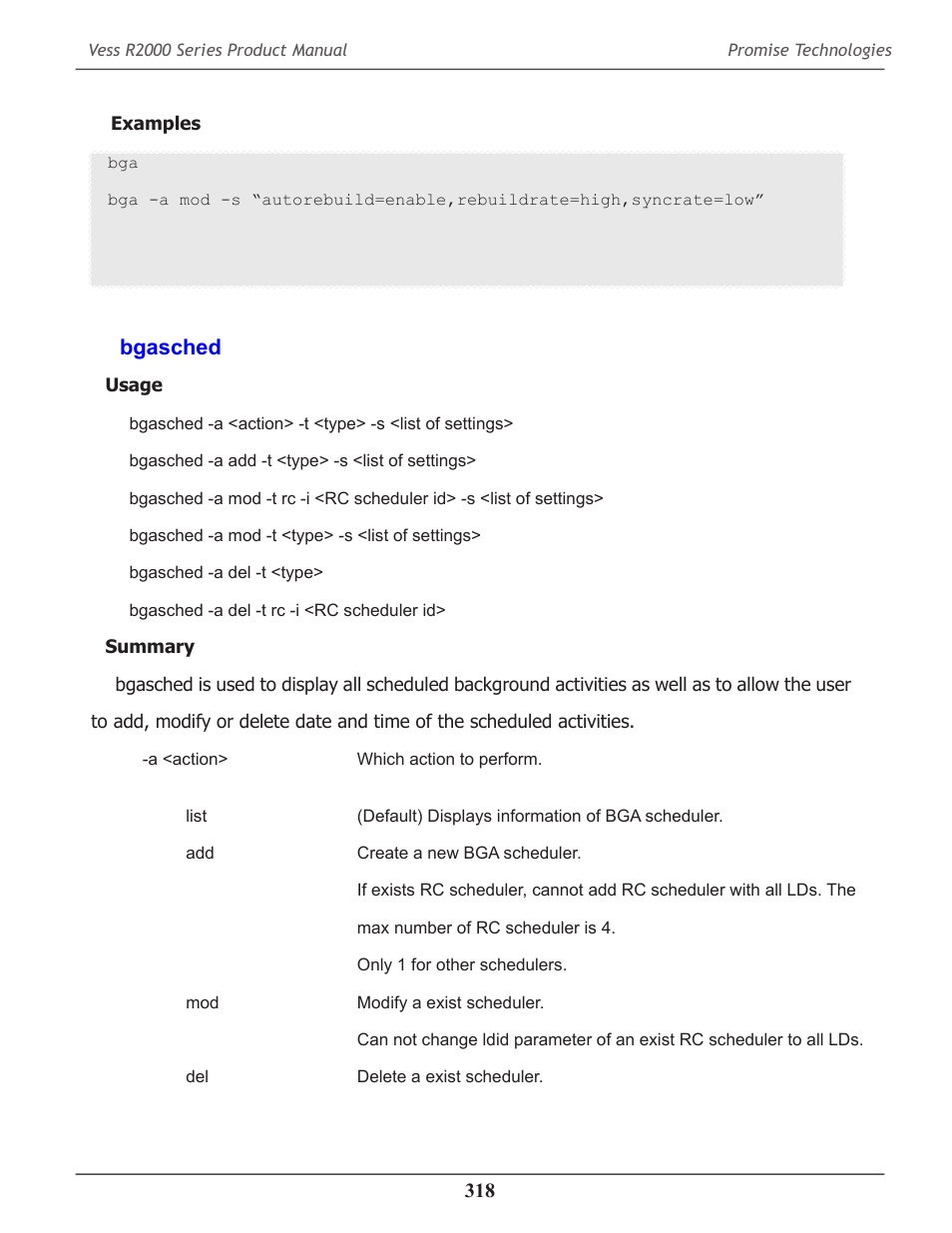 Bgasched, Bgasched 318 | Promise Technology 2-Year Extended Warranty for VessR2000 RAID Head User Manual | Page 345 / 705