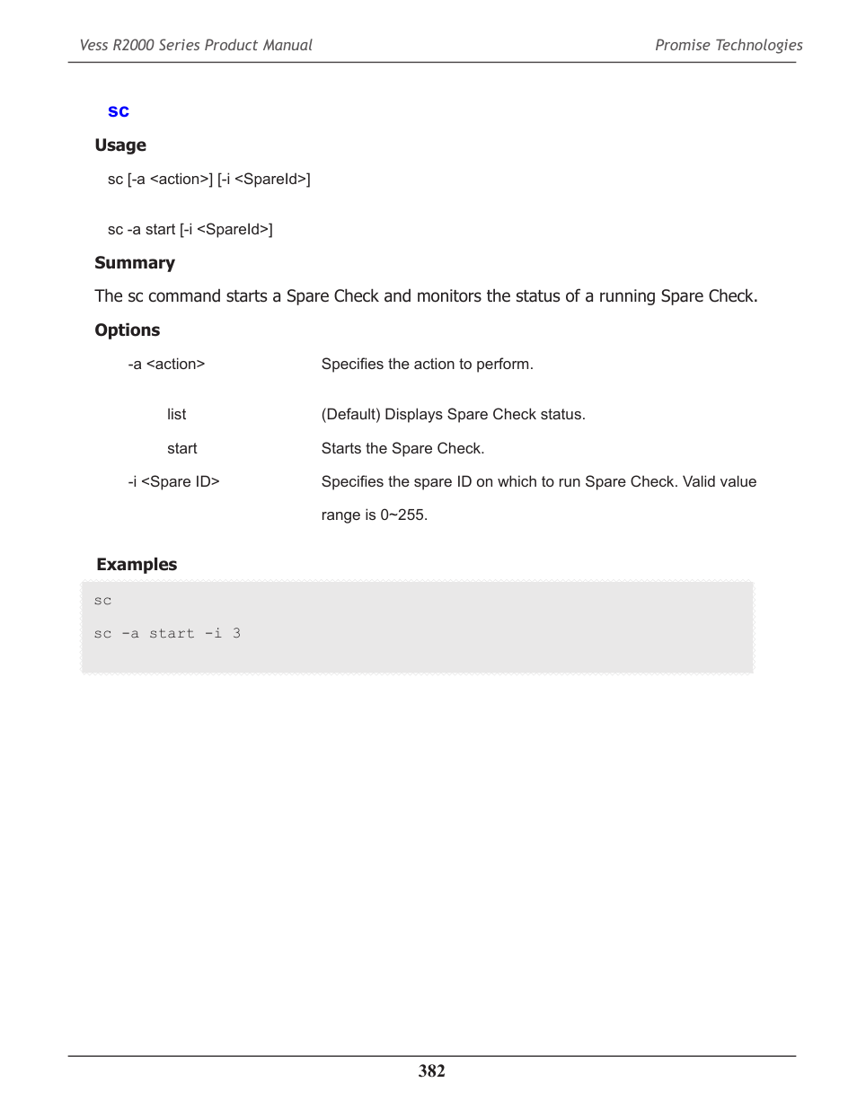 Sc 382 | Promise Technology 2-Year Extended Warranty for VessR2000 RAID Head User Manual | Page 409 / 705
