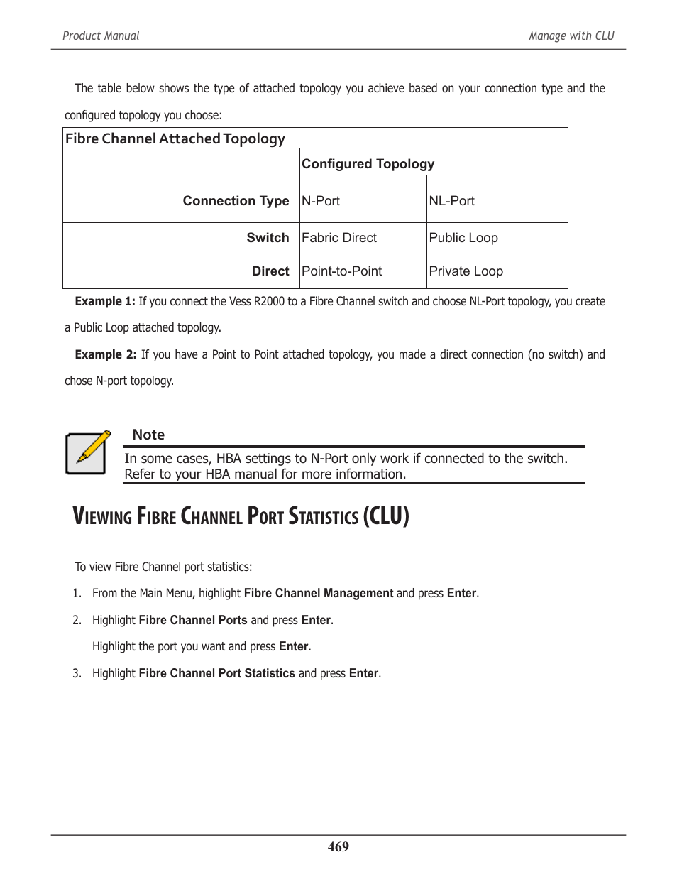 Viewing fibre channel port statistics (clu), Iewing, Ibre | Hannel, Tatistics, Clu) | Promise Technology 2-Year Extended Warranty for VessR2000 RAID Head User Manual | Page 496 / 705