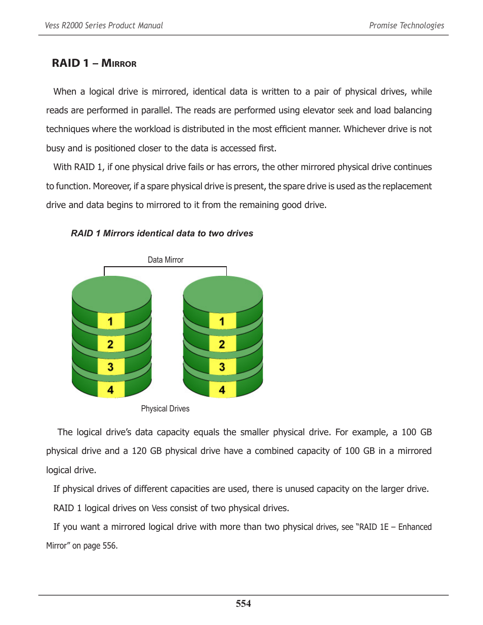 Raid 1 – mirror, Raid 1 – m, Irror | Promise Technology 2-Year Extended Warranty for VessR2000 RAID Head User Manual | Page 581 / 705