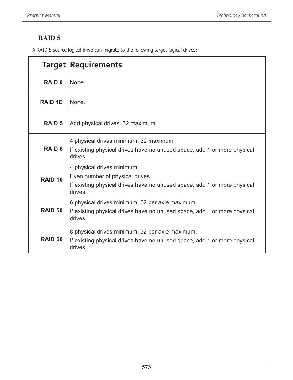 Target requirements | Promise Technology 2-Year Extended Warranty for VessR2000 RAID Head User Manual | Page 600 / 705