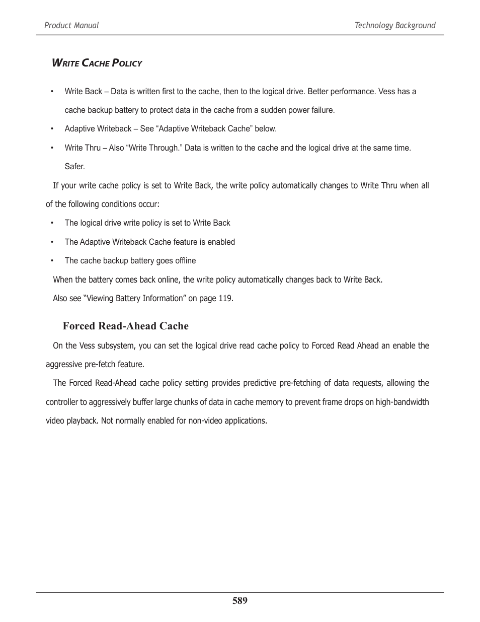 Write cache policy, Rite, Ache | Olicy | Promise Technology 2-Year Extended Warranty for VessR2000 RAID Head User Manual | Page 616 / 705