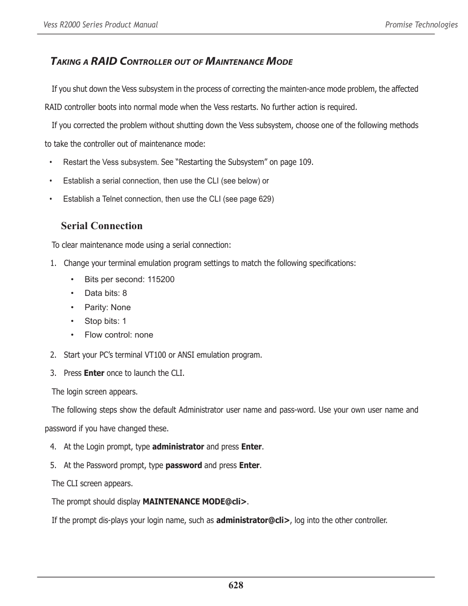 Taking a raid controller out of maintenance mode, Aking, Raid c | Ontroller, Aintenance | Promise Technology 2-Year Extended Warranty for VessR2000 RAID Head User Manual | Page 655 / 705