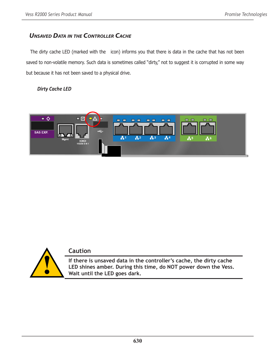 Unsaved data in the controller cache, Nsaved, Ontroller | Ache | Promise Technology 2-Year Extended Warranty for VessR2000 RAID Head User Manual | Page 657 / 705