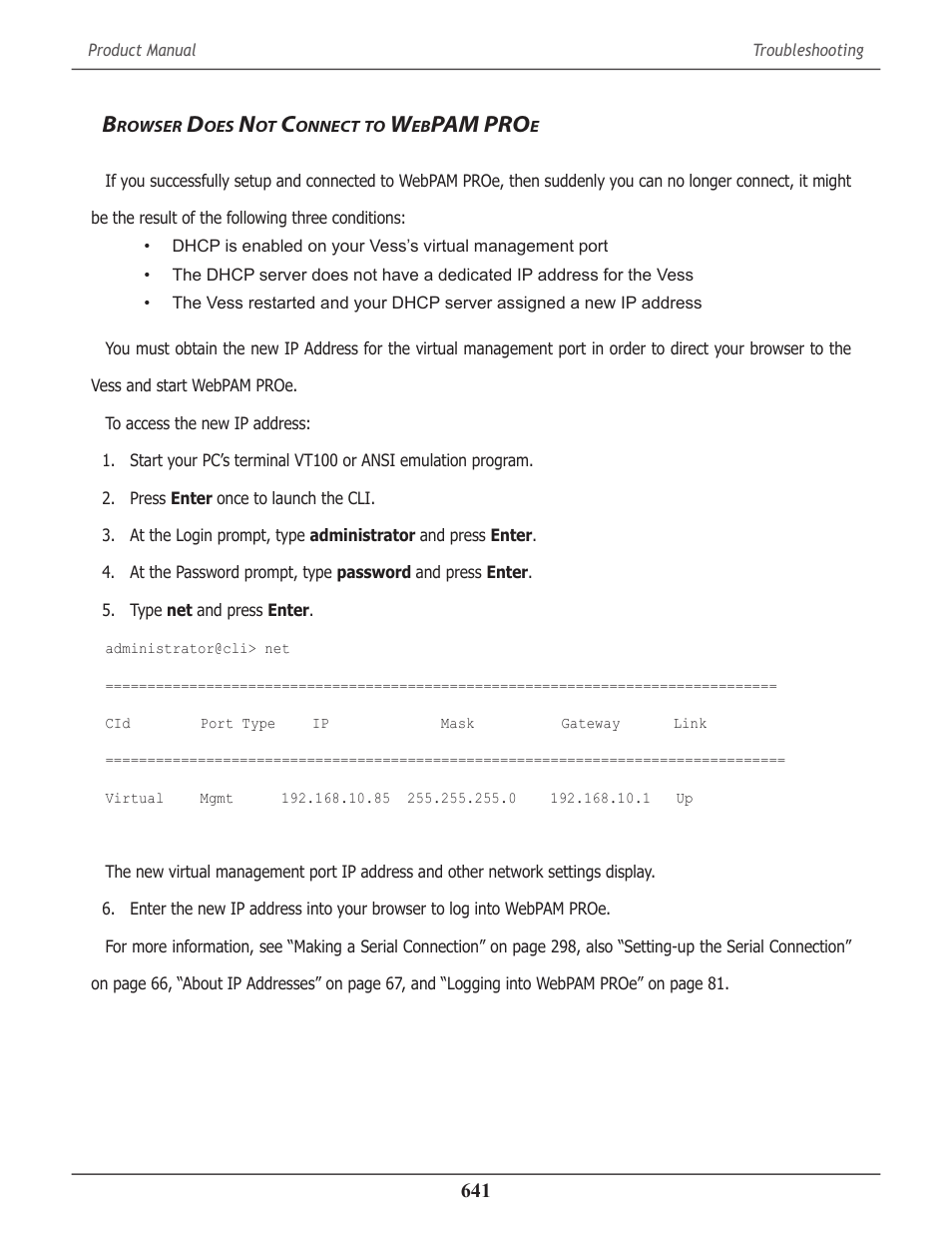 Browser does not connect to webpam proe, Rowser, Onnect | Pam pro | Promise Technology 2-Year Extended Warranty for VessR2000 RAID Head User Manual | Page 668 / 705