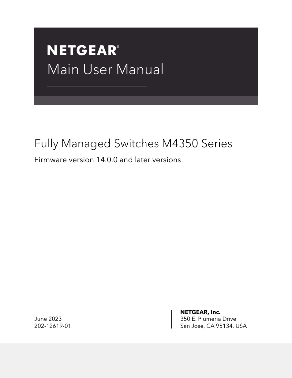 NETGEAR M4350-24F4V 24-Port 10G SFP+ Managed AV Network Switch User Manual | 971 pages