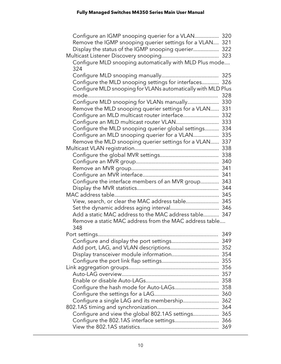 NETGEAR M4350-24F4V 24-Port 10G SFP+ Managed AV Network Switch User Manual | Page 10 / 971