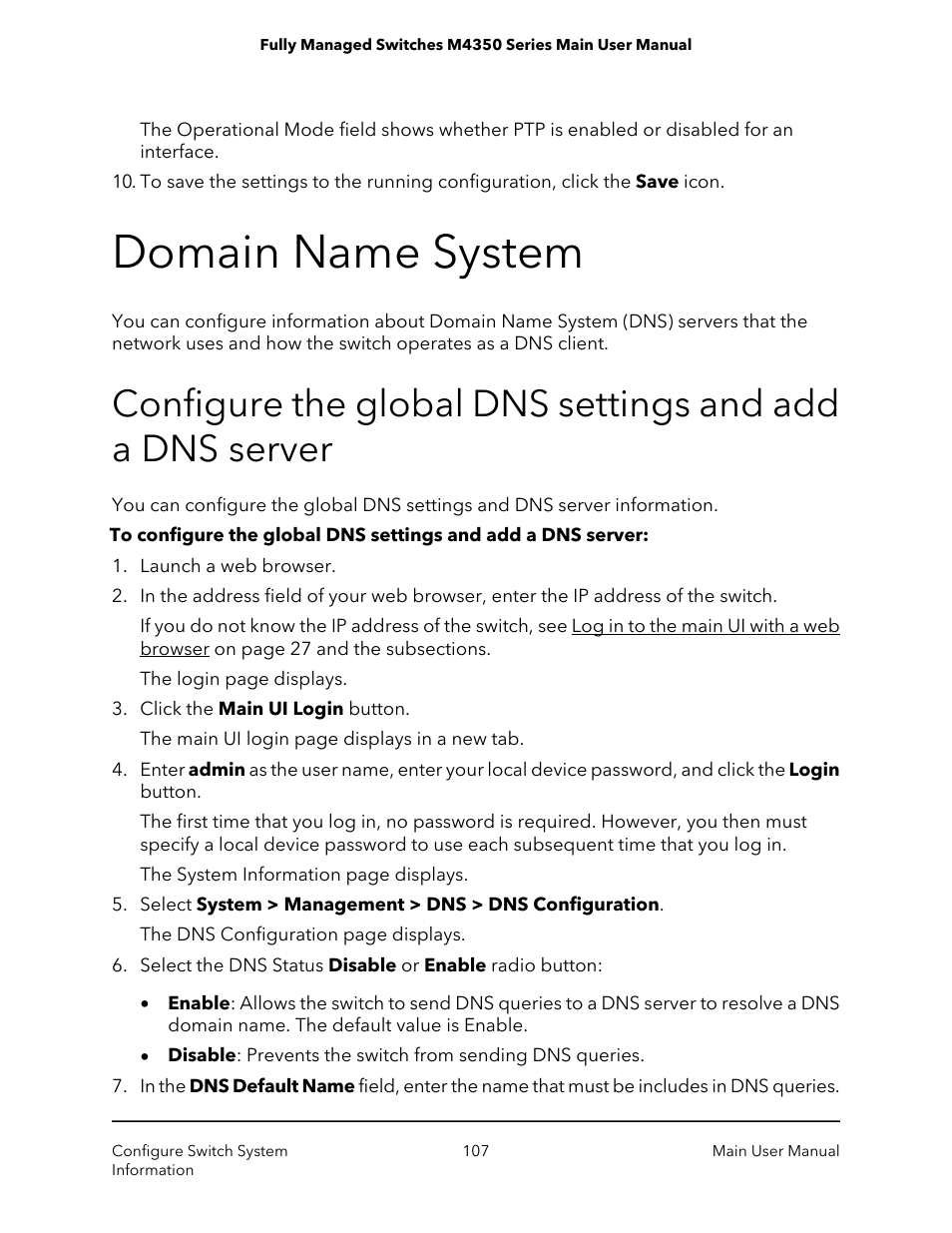 Domain name system | NETGEAR M4350-24F4V 24-Port 10G SFP+ Managed AV Network Switch User Manual | Page 107 / 971