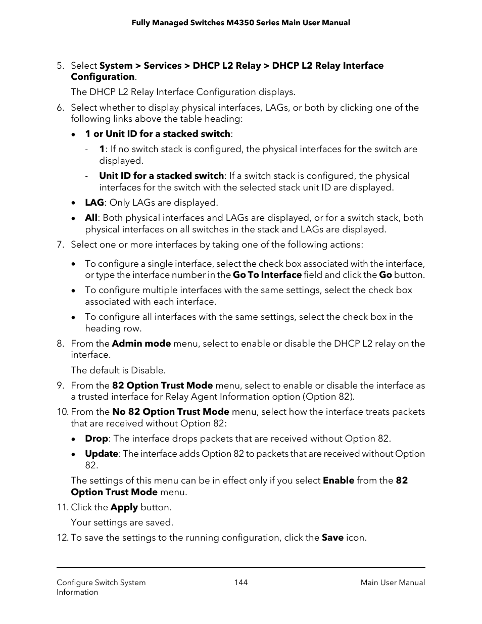 NETGEAR M4350-24F4V 24-Port 10G SFP+ Managed AV Network Switch User Manual | Page 144 / 971